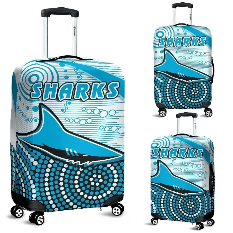 NRL Sharks Luggage Covers Cronulla Indigenous Unique K13