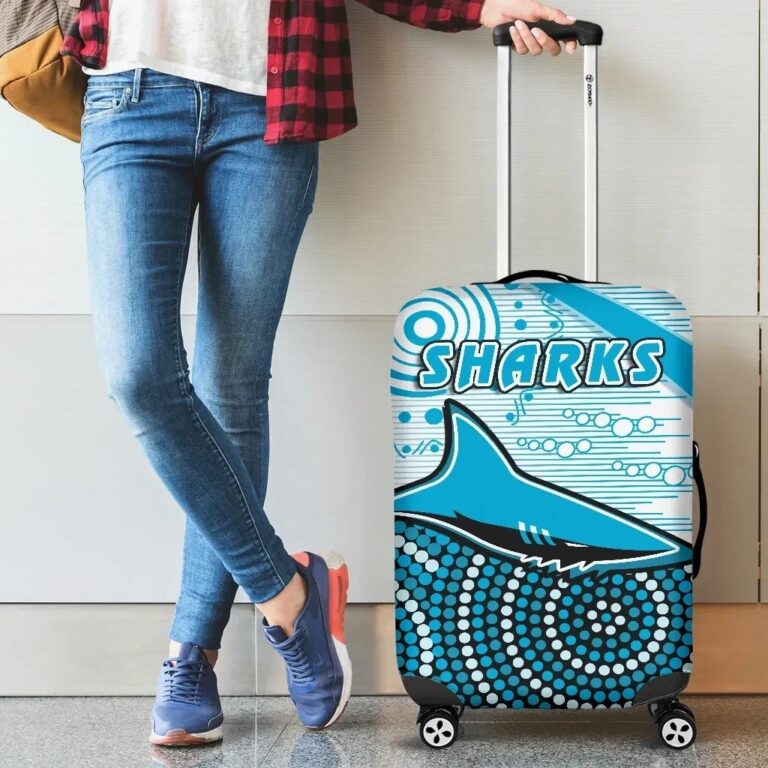 NRL Sharks Luggage Covers Cronulla Indigenous Unique K13