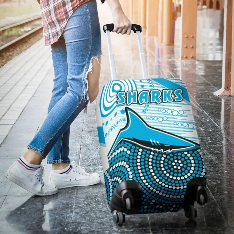 NRL Sharks Luggage Covers Cronulla Indigenous Unique K13