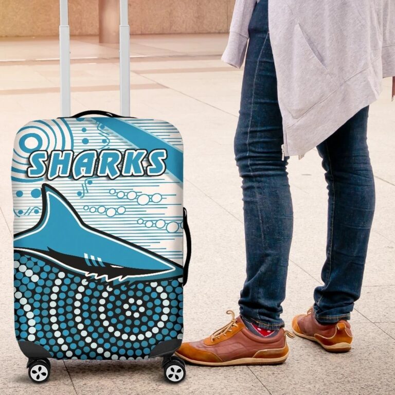 NRL Sharks Luggage Covers Cronulla Indigenous Unique K13
