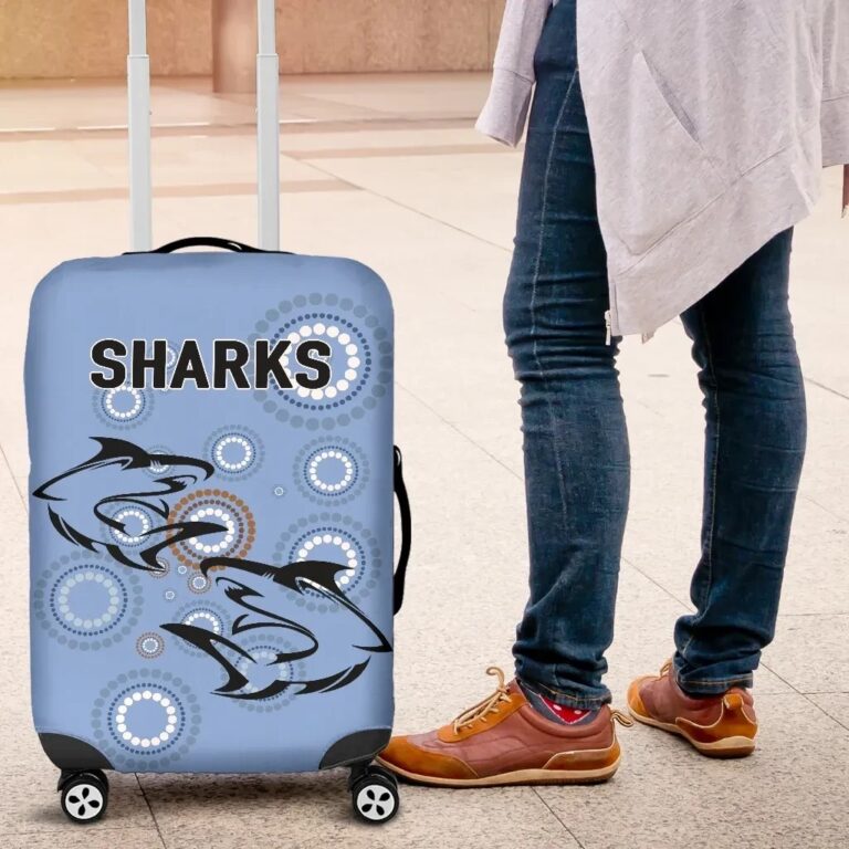 NRL Cronulla Luggage Covers Sharks Unique Indigenous K8