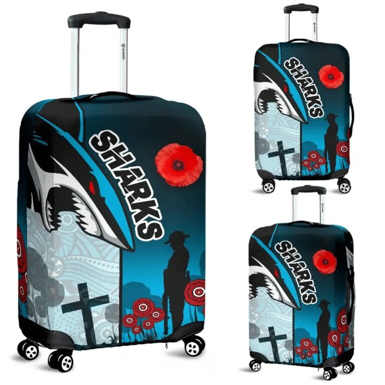 NRL Sharks Luggage Covers Cronulla Anzac Day TH12