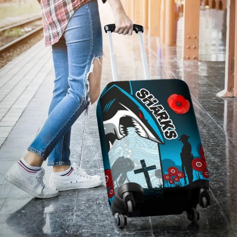 NRL Sharks Luggage Covers Cronulla Anzac Day TH12