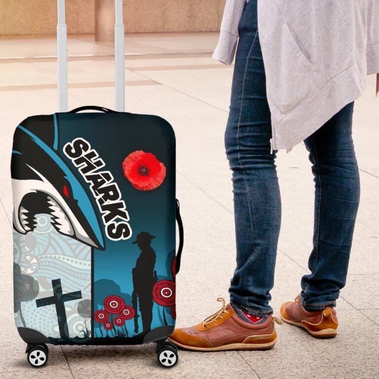 NRL Sharks Luggage Covers Cronulla Anzac Day TH12