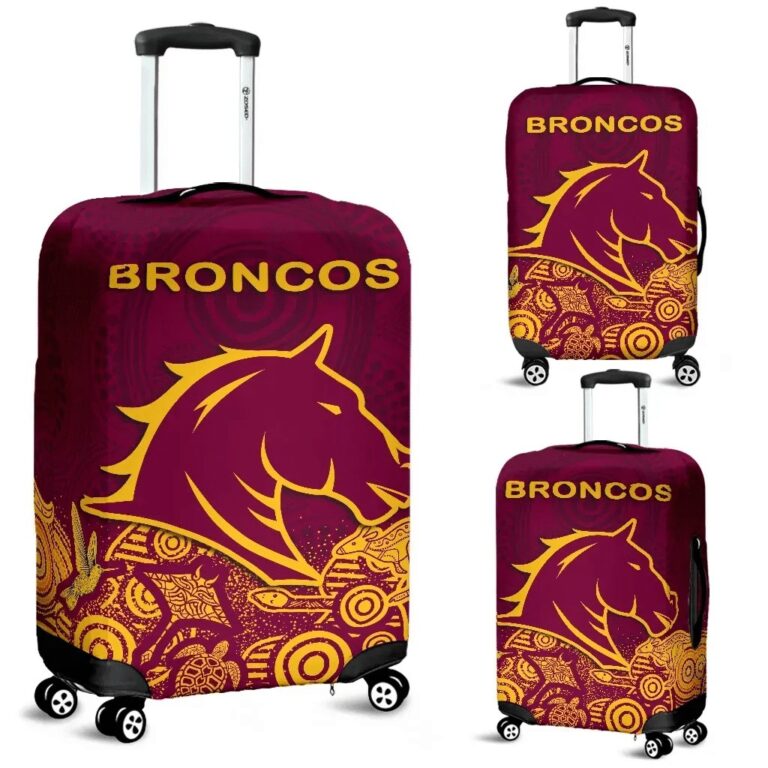 NRL Brisbane Luggage Covers Broncos Indigenous K8