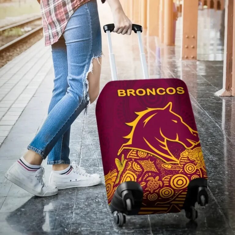 NRL Brisbane Luggage Covers Broncos Indigenous K8