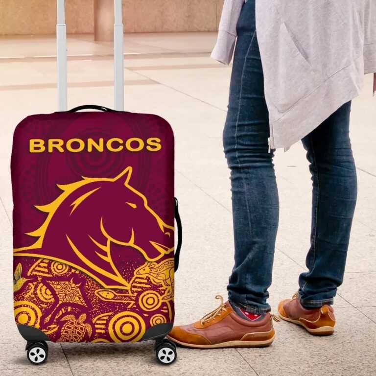 NRL Brisbane Luggage Covers Broncos Indigenous K8