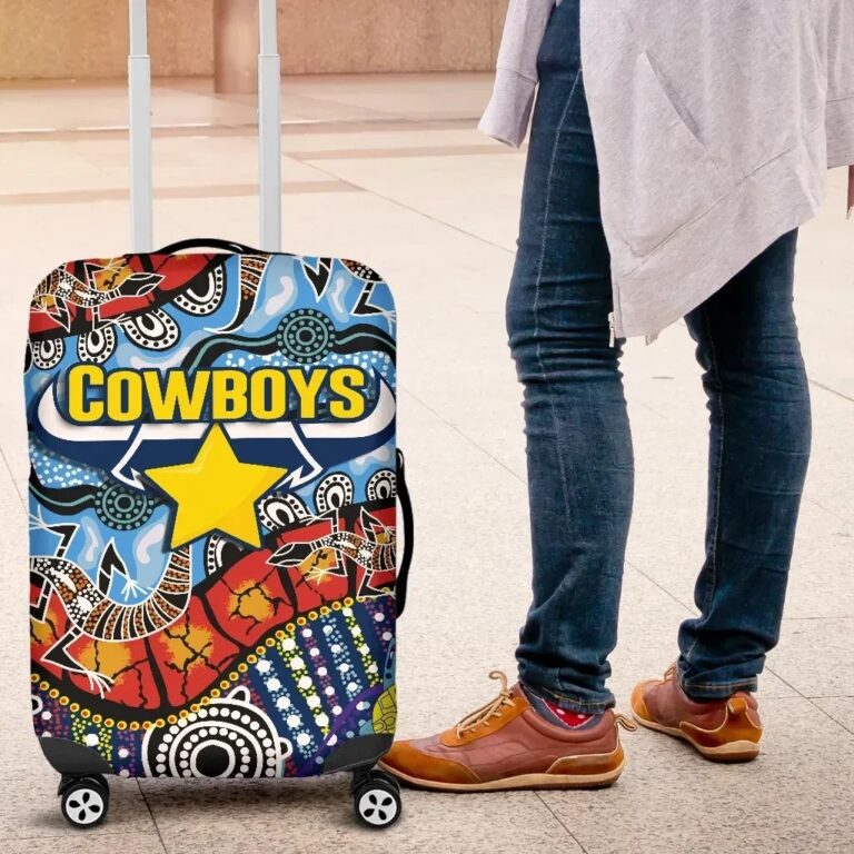 NRL Cowboys Indigenous Luggage Covers K4