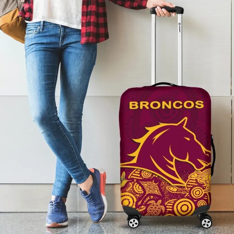NRL Brisbane Luggage Covers Broncos Indigenous K8