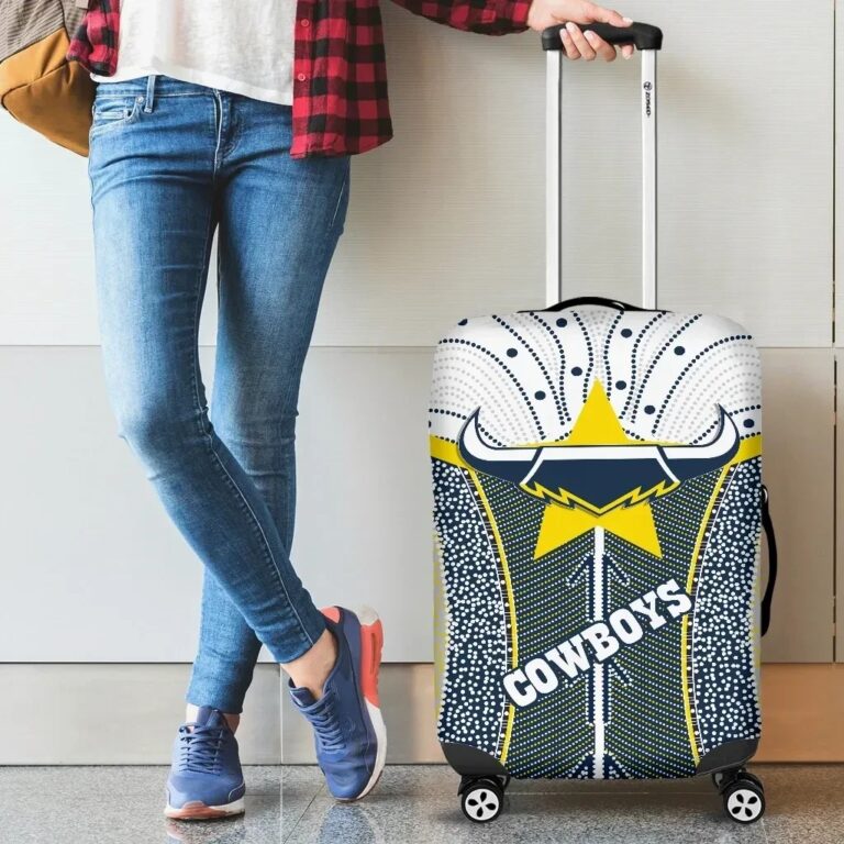 NRL Australia Luggage Covers Cowboys Indigenous TH6