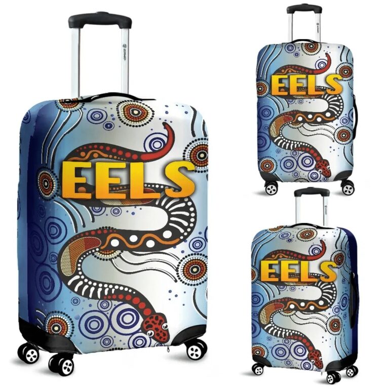 NRL Parramatta Luggage Covers Eels Simple Indigenous K8