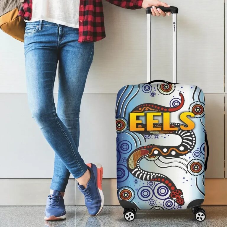 NRL Parramatta Luggage Covers Eels Simple Indigenous K8