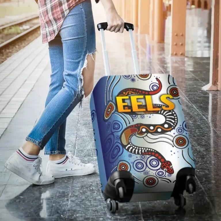 NRL Parramatta Luggage Covers Eels Simple Indigenous K8
