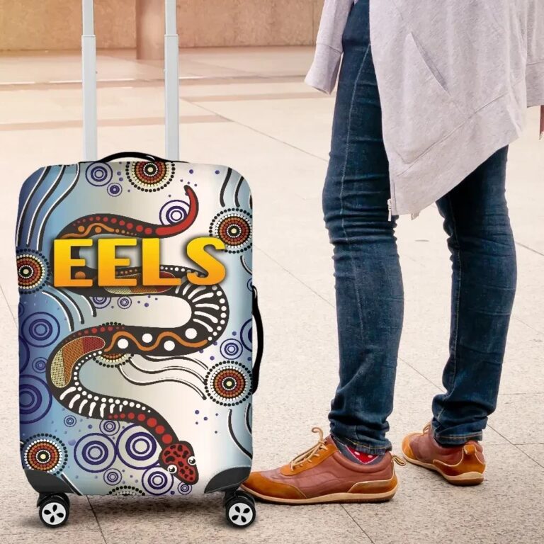 NRL Parramatta Luggage Covers Eels Simple Indigenous K8