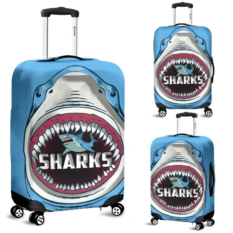 NRL Sharks Rugby Luggage Covers Cronulla Sutherland K4