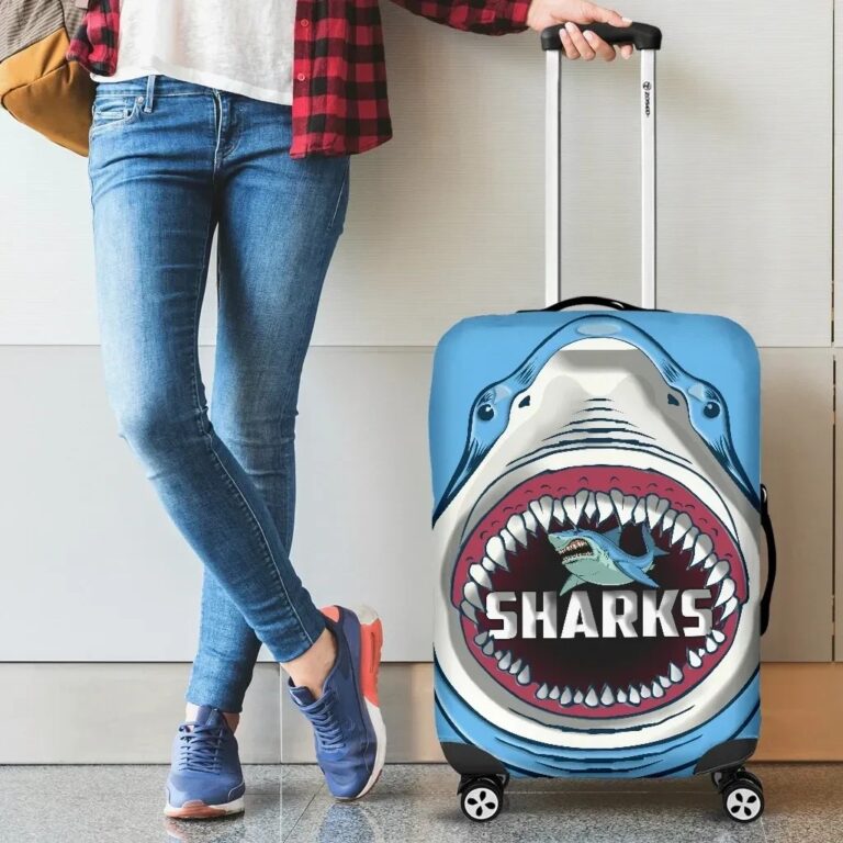 NRL Sharks Rugby Luggage Covers Cronulla Sutherland K4