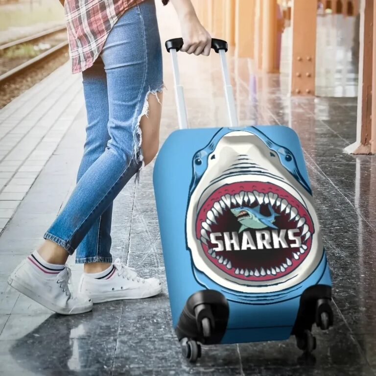NRL Sharks Rugby Luggage Covers Cronulla Sutherland K4