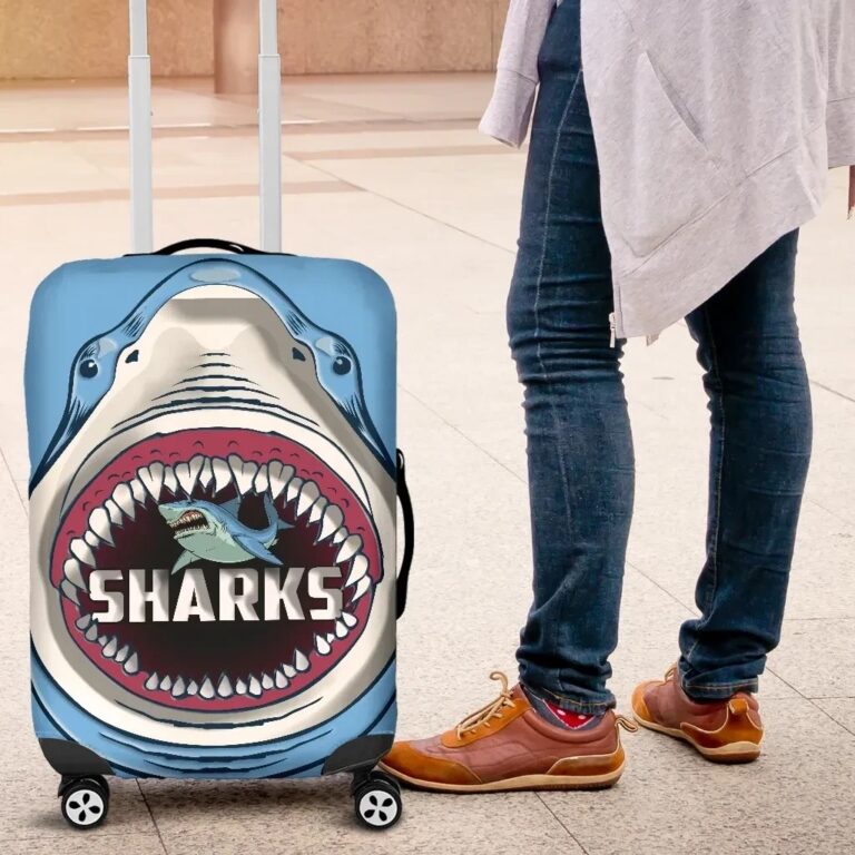 NRL Sharks Rugby Luggage Covers Cronulla Sutherland K4