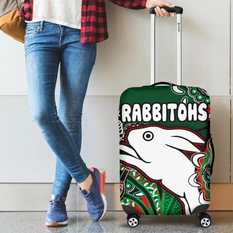 NRL Rabbitohs Luggage Covers Indigenous Survival World TH12