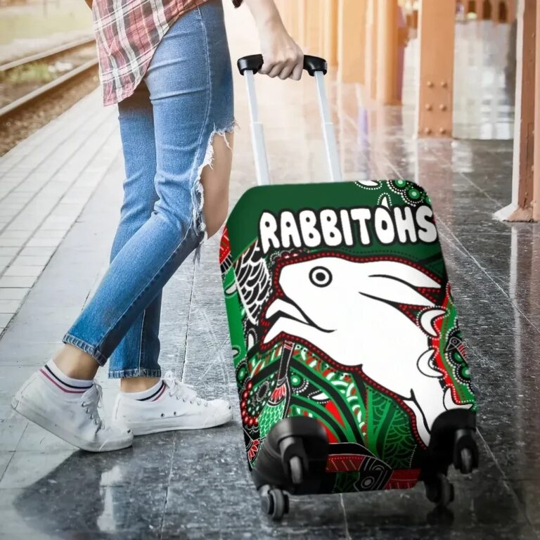 NRL Rabbitohs Luggage Covers Indigenous Survival World TH12