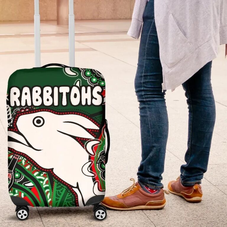 NRL Rabbitohs Luggage Covers Indigenous Survival World TH12