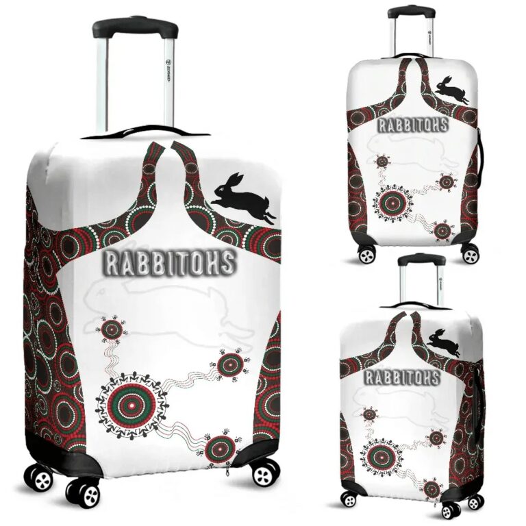 NRL South Sydney Luggage Covers Indigenous Rabbitohs TH5