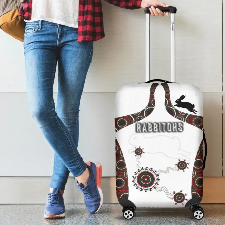 NRL South Sydney Luggage Covers Indigenous Rabbitohs TH5