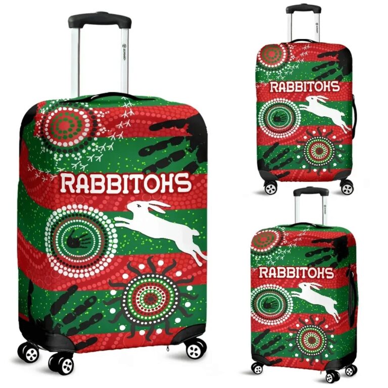 NRL South Sydney Rabbitohs Indigenous Luggage Covers Country Style No.1 K36