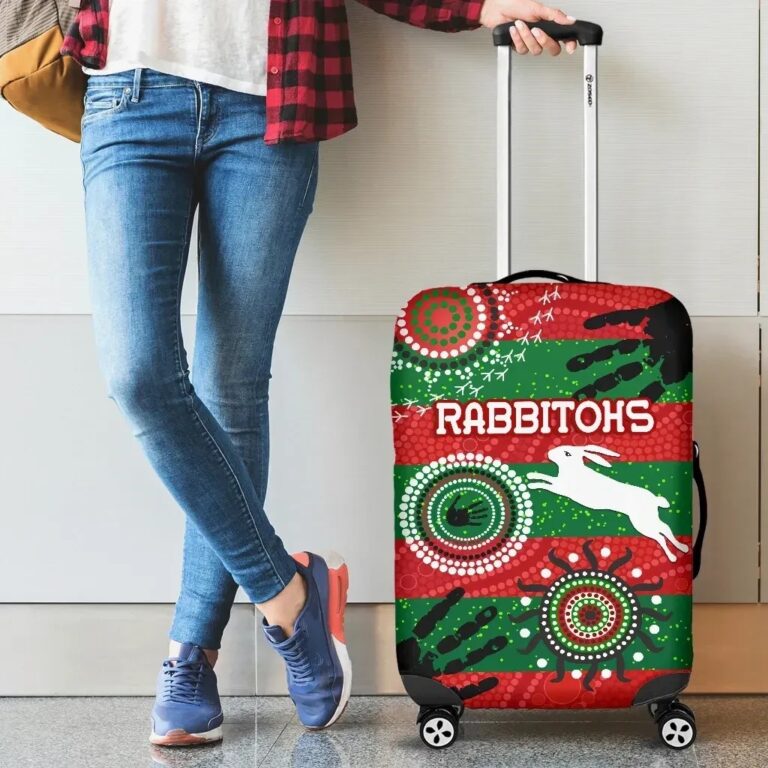 NRL South Sydney Rabbitohs Indigenous Luggage Covers Country Style No.1 K36