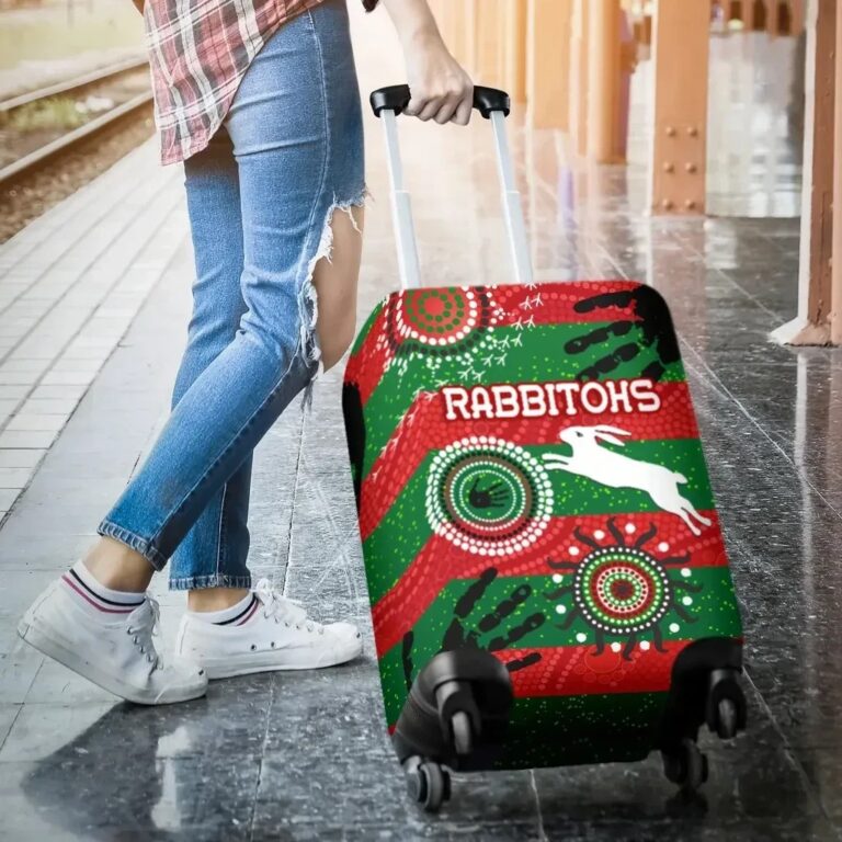 NRL South Sydney Rabbitohs Indigenous Luggage Covers Country Style No.1 K36