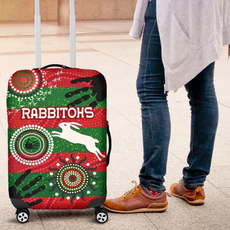NRL South Sydney Rabbitohs Indigenous Luggage Covers Country Style No.1 K36