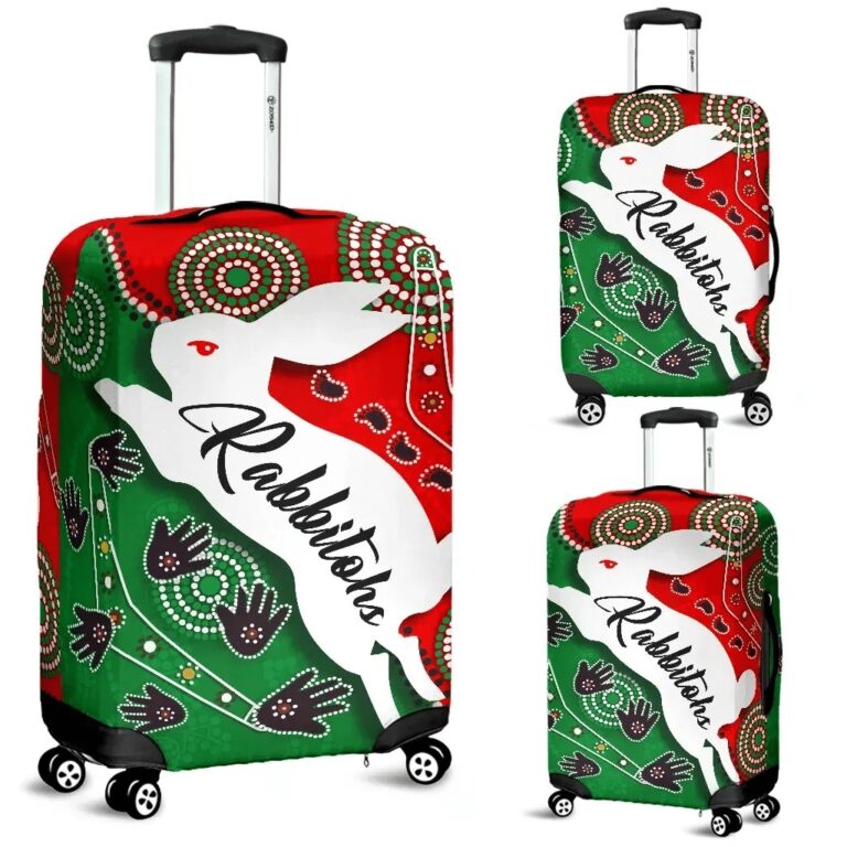 NRL Rabbitohs Forever Luggage Covers Indigenous K4