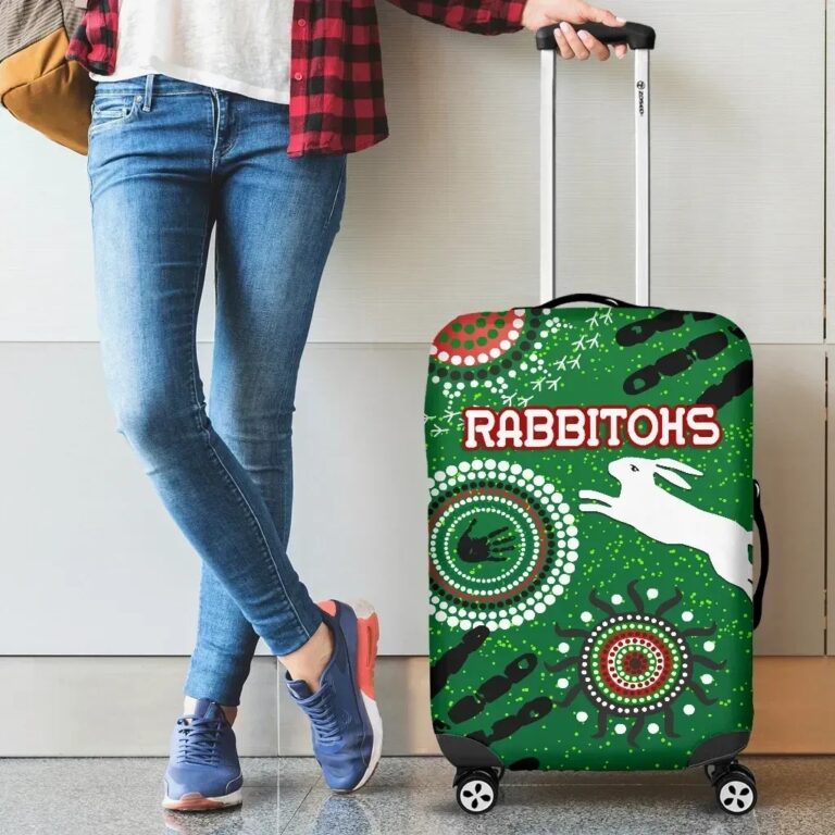 NRL South Sydney Rabbitohs Indigenous Luggage Covers Country Style K36