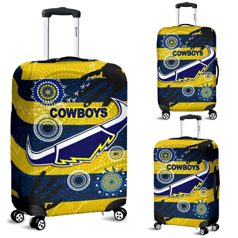 NRL Cowboys Luggage Cover Indigenous Country Style K36