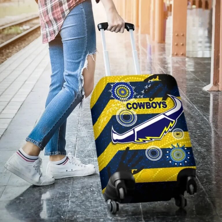 NRL Cowboys Luggage Cover Indigenous Country Style K36