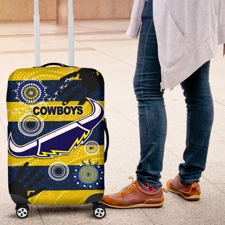 NRL Cowboys Luggage Cover Indigenous Country Style K36