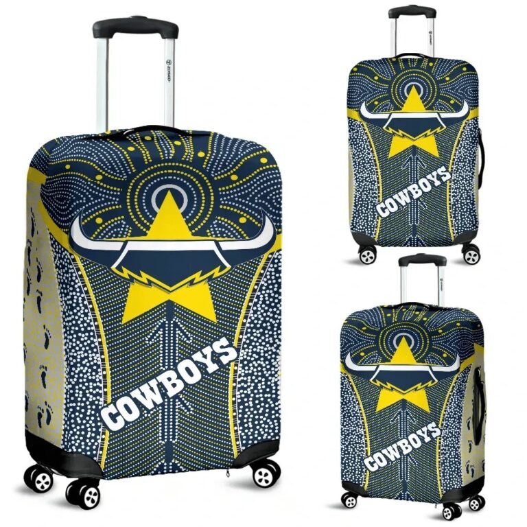 NRL Australia Rugby Luggage Covers Cowboys Indigenous TH6