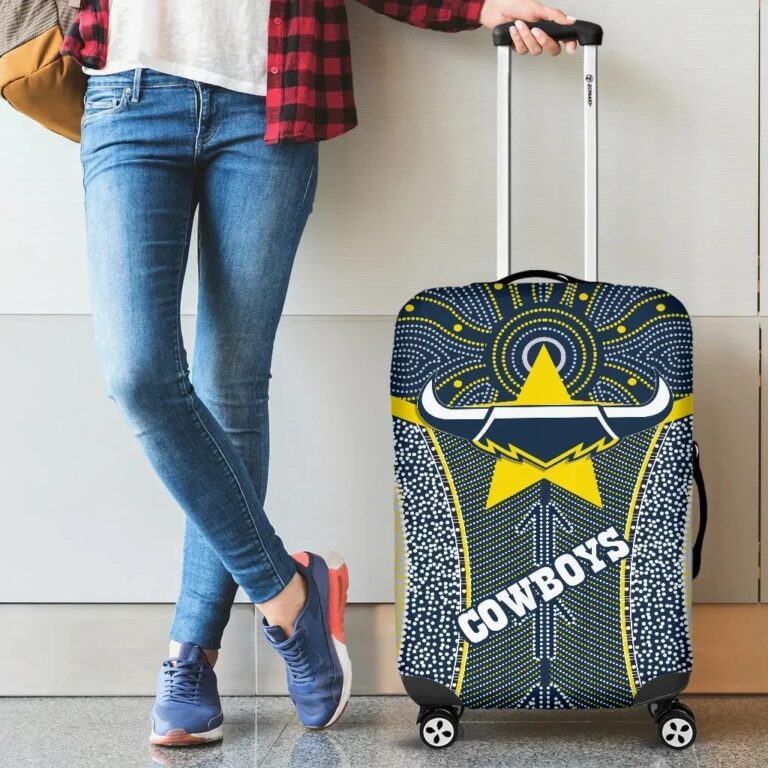 NRL Australia Rugby Luggage Covers Cowboys Indigenous TH6