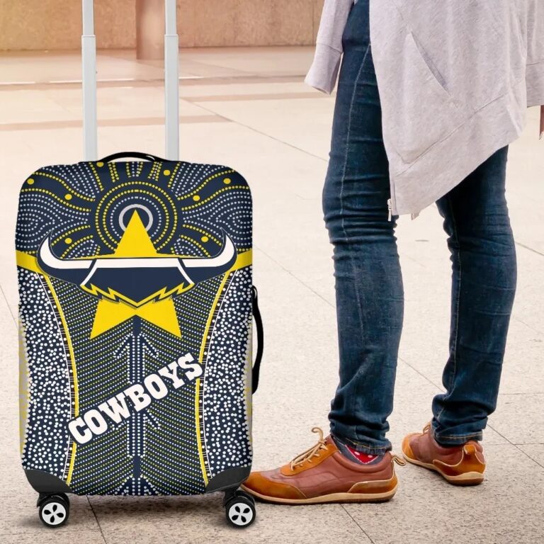 NRL Australia Rugby Luggage Covers Cowboys Indigenous TH6