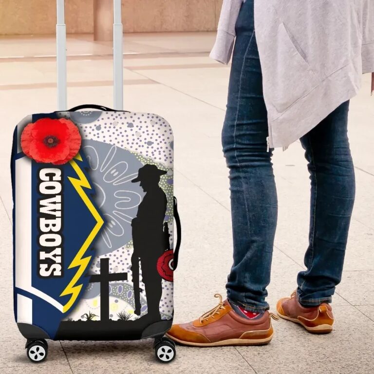 NRL Cowboys Luggage Covers North Aboriginal Anzac Day TH12