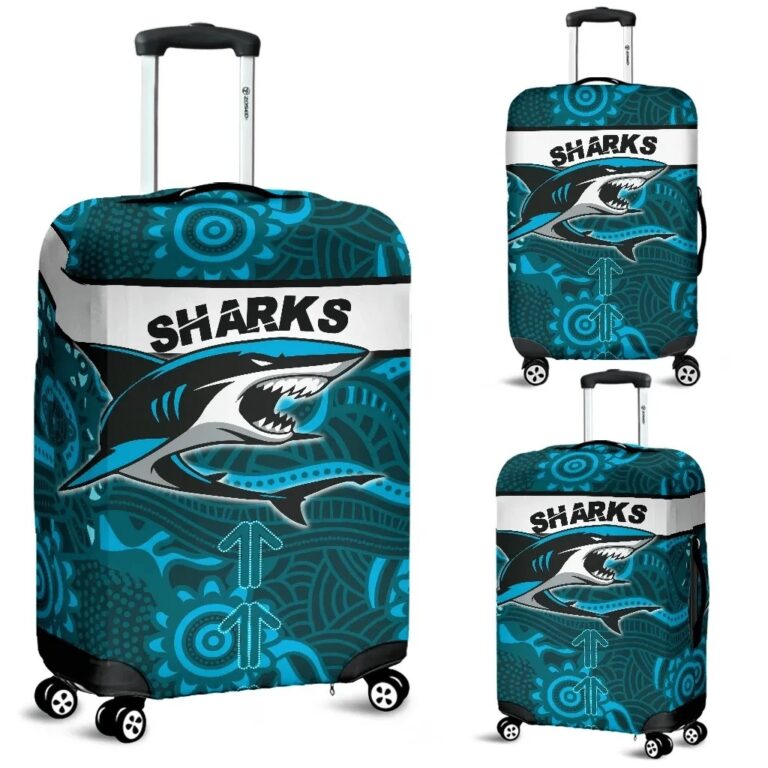 NRL Sharks Luggage Covers Cronulla Aboriginal Power Style TH12