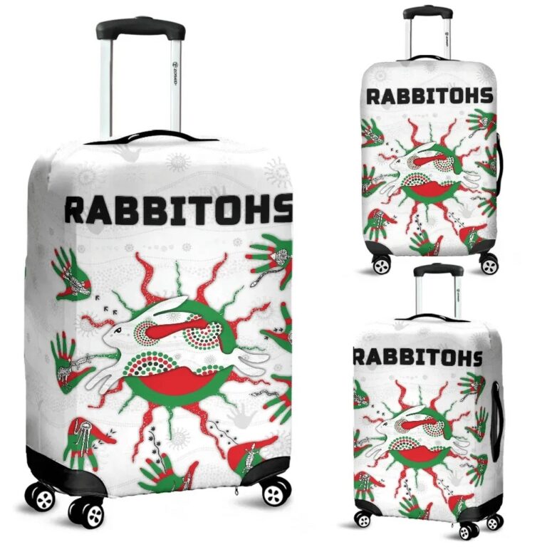 NRL Rabbitohs Indigenous Luggage Cover Animals Aboriginal TH5
