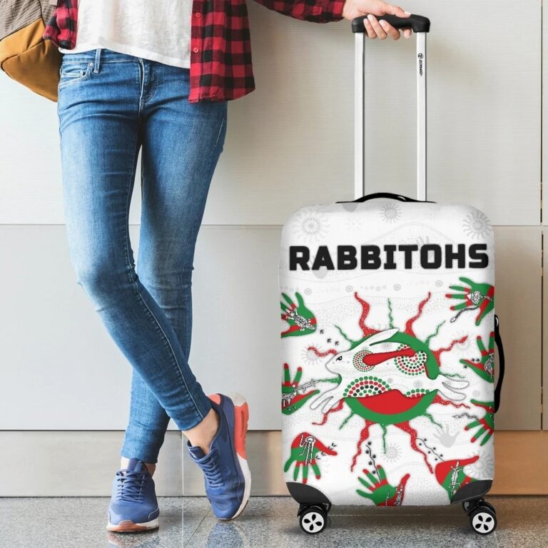 NRL Rabbitohs Indigenous Luggage Cover Animals Aboriginal TH5