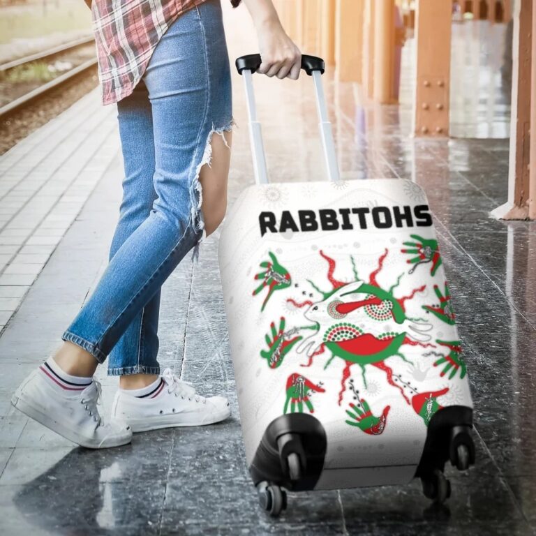 NRL Rabbitohs Indigenous Luggage Cover Animals Aboriginal TH5