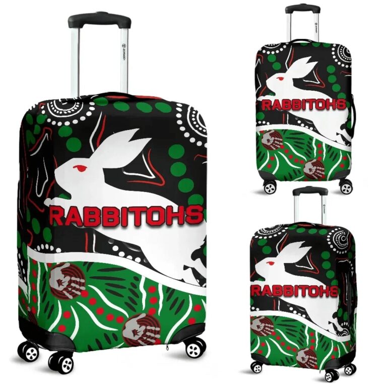 NRL Rabbitohs Luggage Covers Aboriginal TH4
