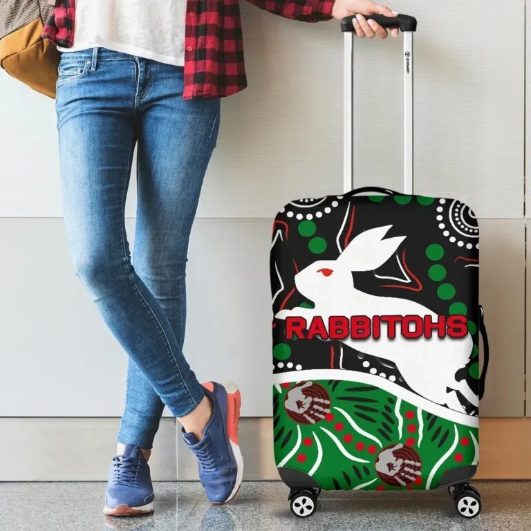 NRL Rabbitohs Luggage Covers Aboriginal TH4