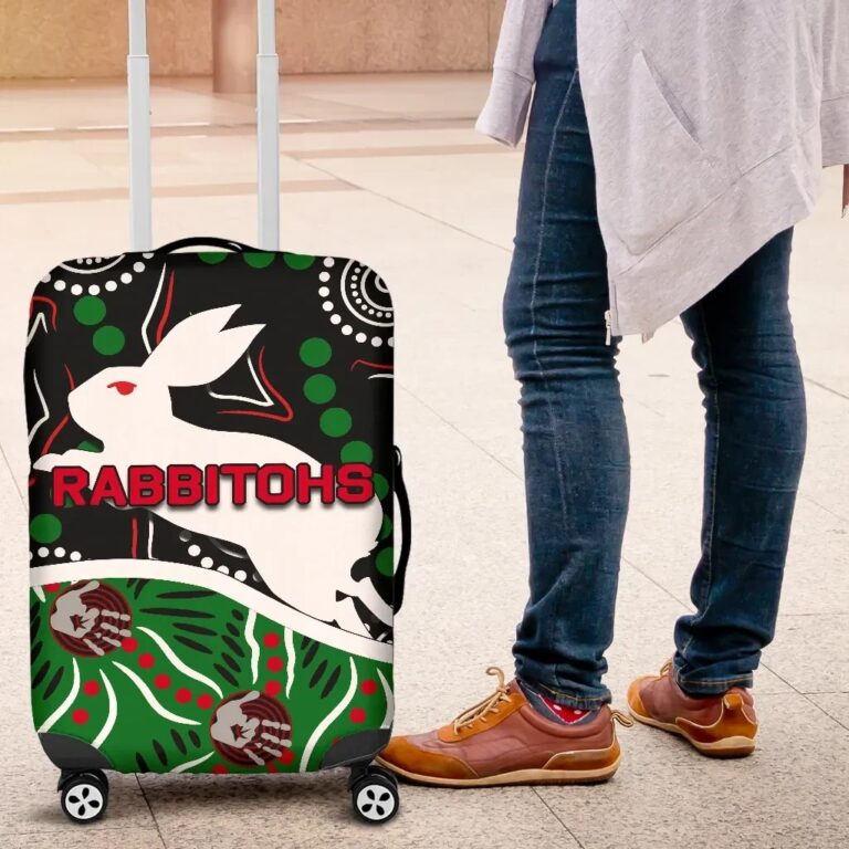 NRL Rabbitohs Luggage Covers Aboriginal TH4