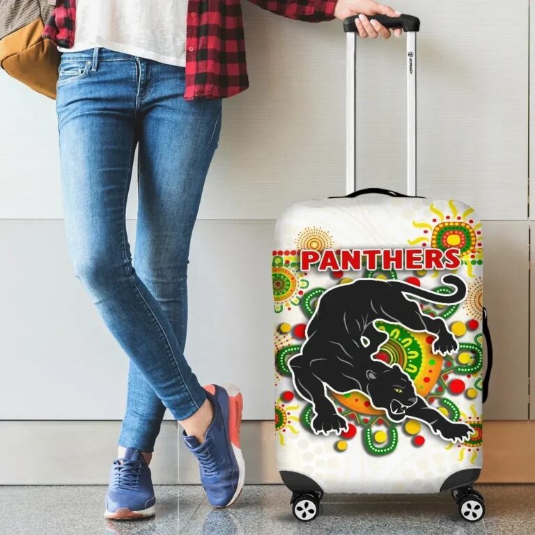 NRL Penrith Luggage Covers Indigenous Panthers - White K8
