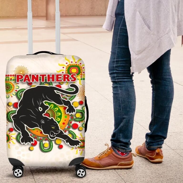 NRL Penrith Luggage Covers Indigenous Panthers - White K8