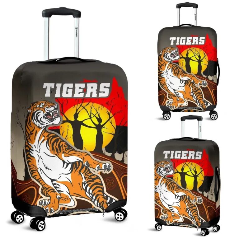 NRL Wests Tigers Luggage Covers Version Aboriginal Art TH12